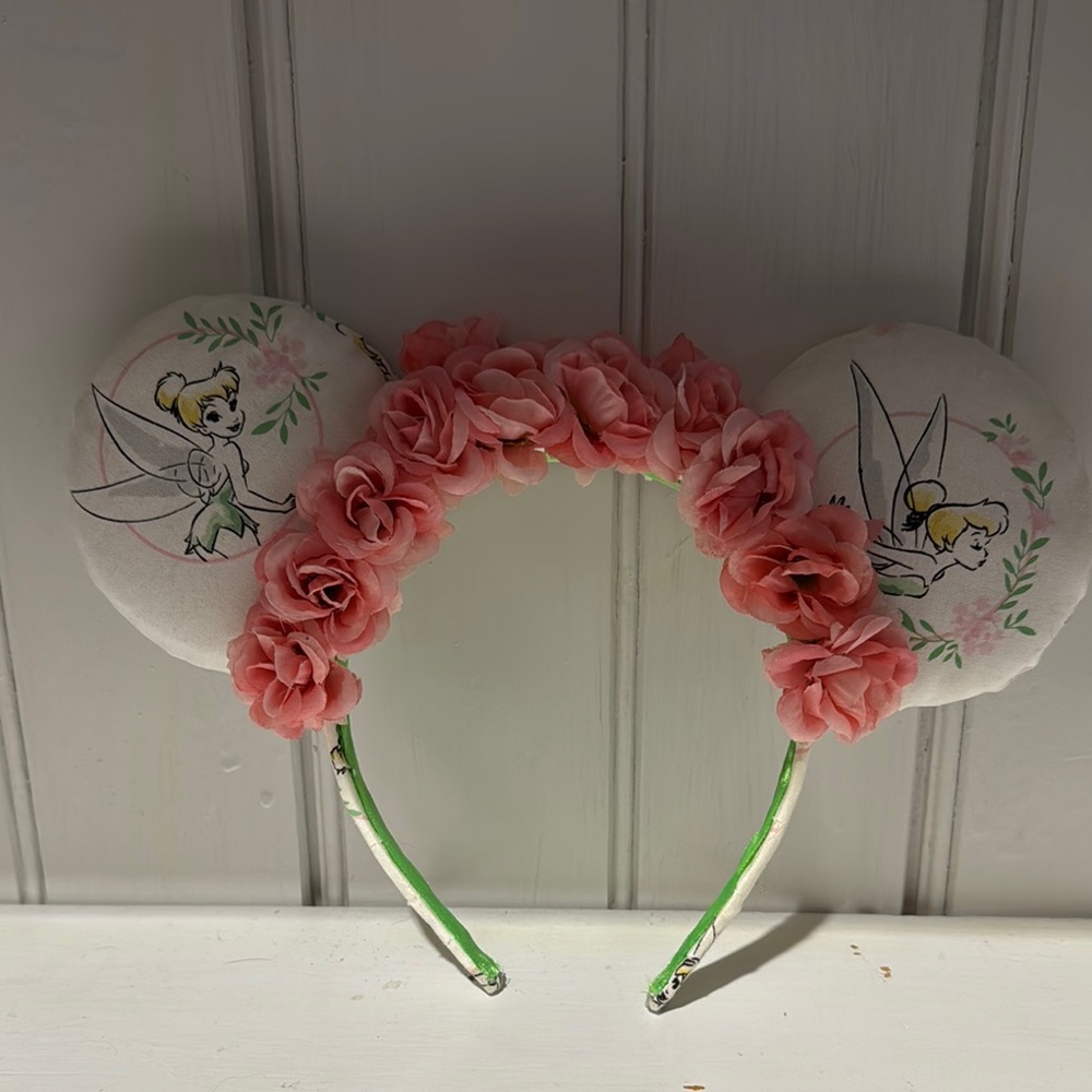 Disney Tinker Bell Floral Ears Headband